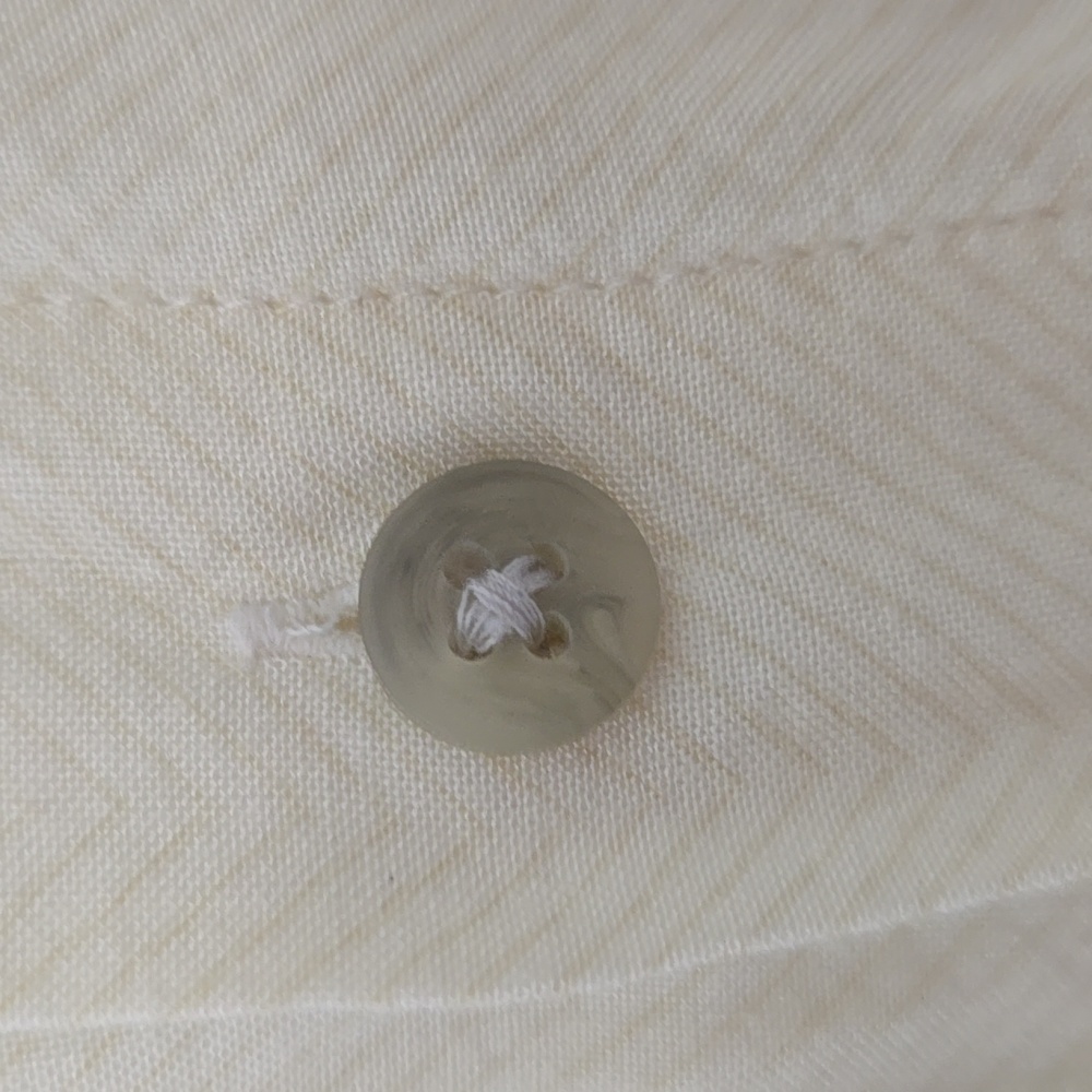 Pierre Cardin Cream Casual Button Down Shirt with Tropical Print - Picture 6 of 8